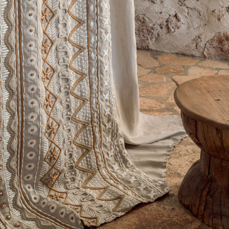Tissu fleuri Menorca Elitis