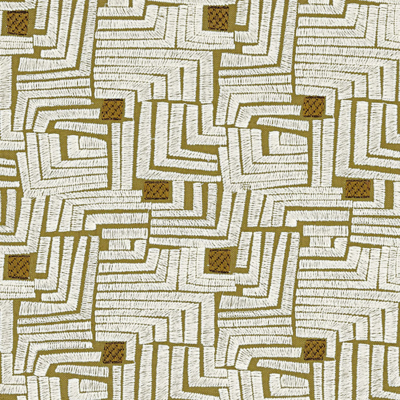 Tissu géométrique Composition Casamance
