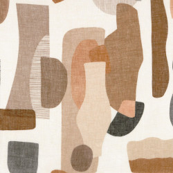 Tissu géométrique Machaya print Casamance