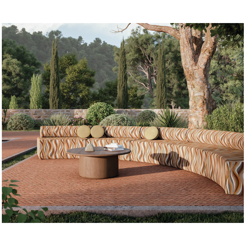 Tissu abstrait West bay Casamance
