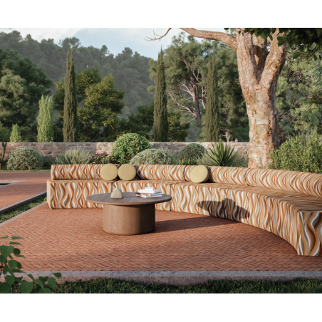 Tissu abstrait West bay Casamance