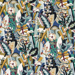 Tissu fleuri Pareo Camengo