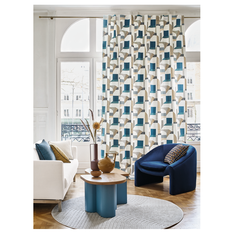 Tissu géométrique Boomerang Camengo