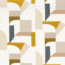 Tissu géométrique Boomerang Camengo