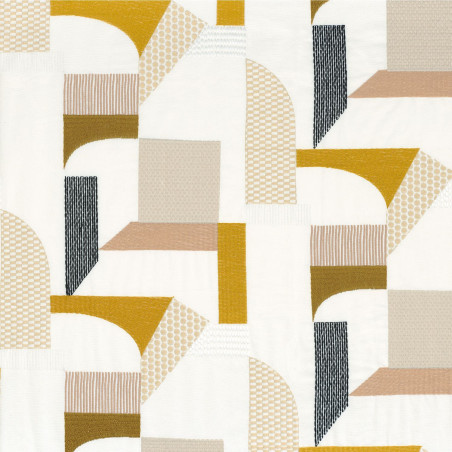 Tissu géométrique Boomerang Camengo