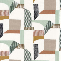 Tissu géométrique Boomerang Camengo