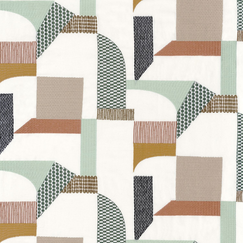 Tissu géométrique Boomerang Camengo