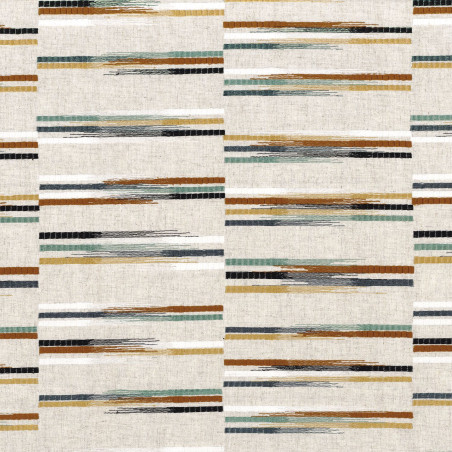 Tissu à rayures Bakélite Camengo