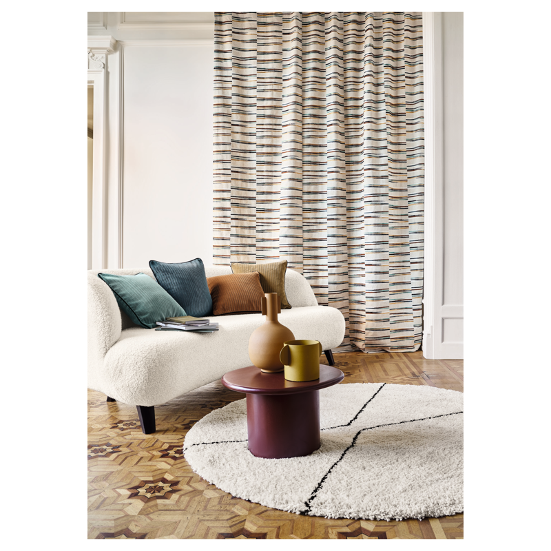 Tissu à rayures Bakélite Camengo