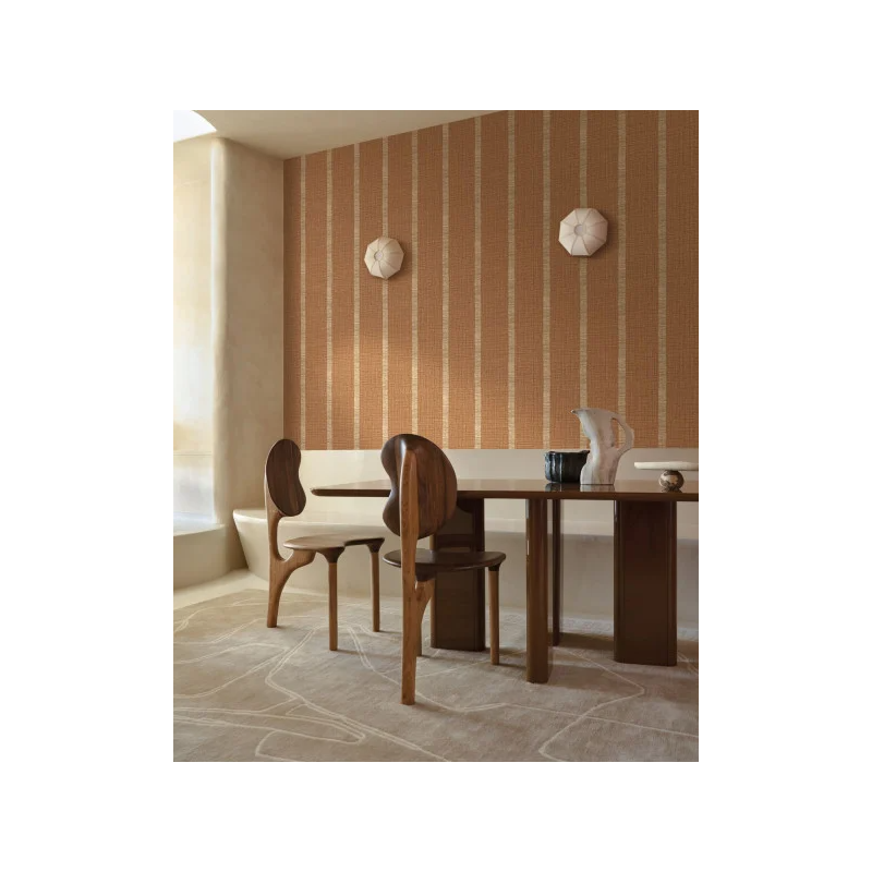 Papier peint vinyle rayures Andati Casamance