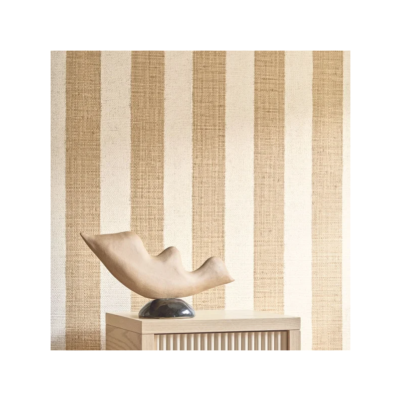 Papier peint vinyle rayures Opio Casamance