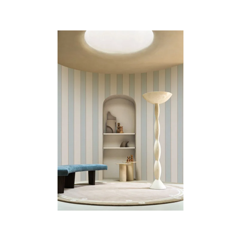 Papier peint vinyle rayures Azur Casamance