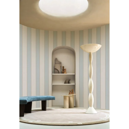 Papier peint vinyle rayures Azur Casamance