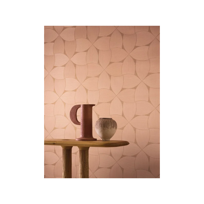 Papier peint vinyle motifs géométriques Sienna Casamance