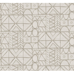 Papier peint motifs géométriques Bogolan Masureel