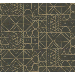 Papier peint motifs géométriques Bogolan Masureel