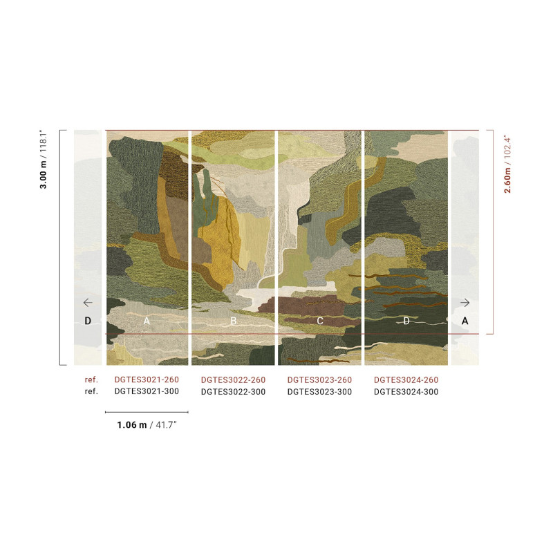Panoramique motifs géométriques Arazzo Masureel