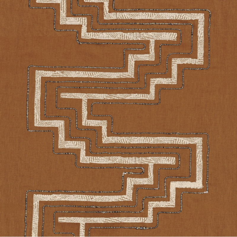 Tissu géométrique Uluwatu Casamance