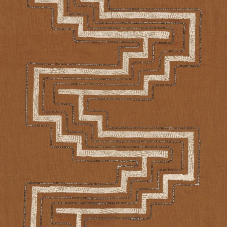 Tissu géométrique Uluwatu Casamance