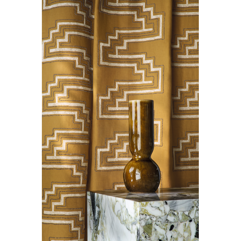 Tissu géométrique Uluwatu Casamance