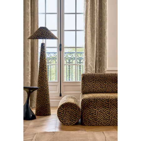Tissu abstrait Silhouette Casamance