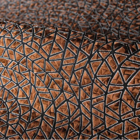 Tissu géométrique Paris lumière Casamance