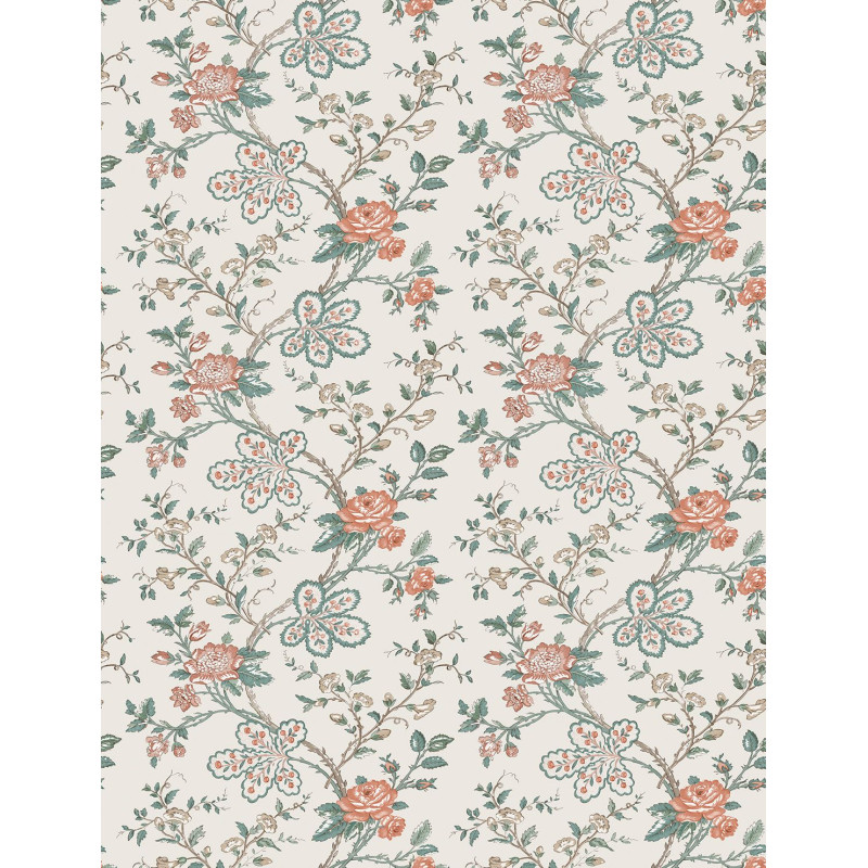 Papier peint fleuri Geneviève Nina Campbell
