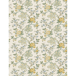 Papier peint fleuri Geneviève Nina Campbell