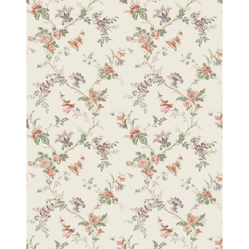 Papier peint fleuri Boscobel Nina Campbell