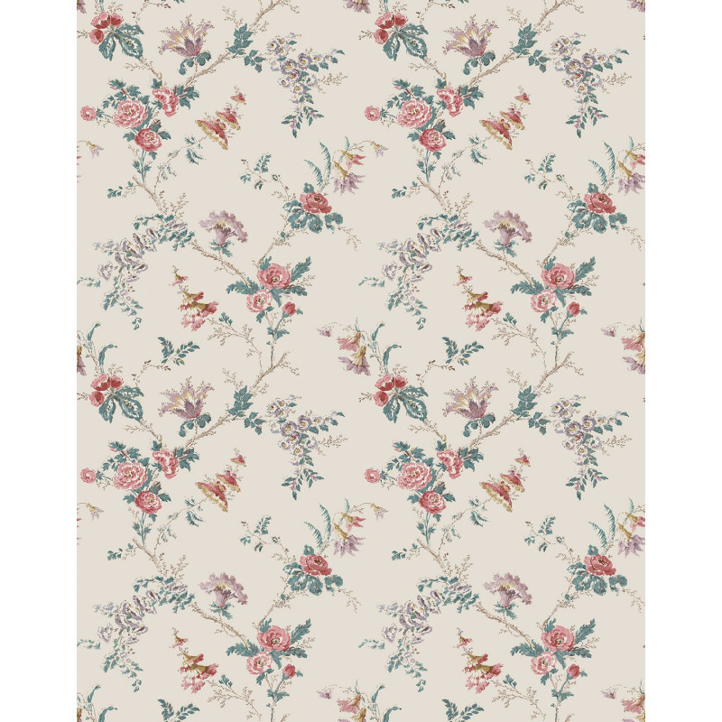 Papier peint fleuri Boscobel Nina Campbell
