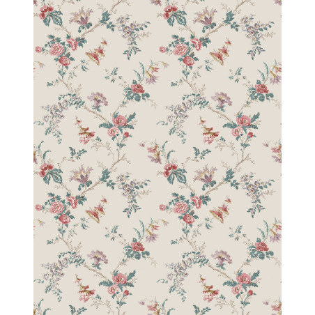 Papier peint fleuri Boscobel Nina Campbell