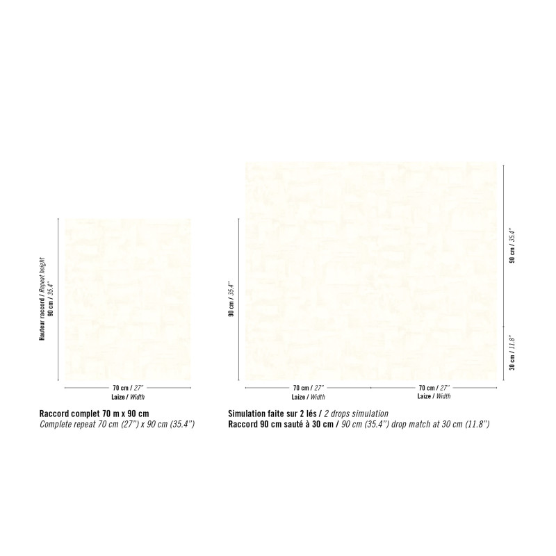 Papier peint vinyle texture Strate Élitis