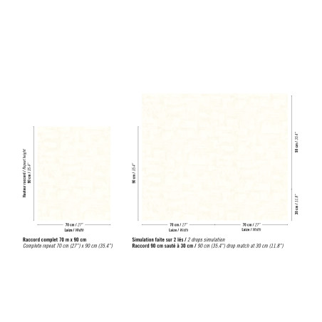 Papier peint vinyle texture Strate Élitis