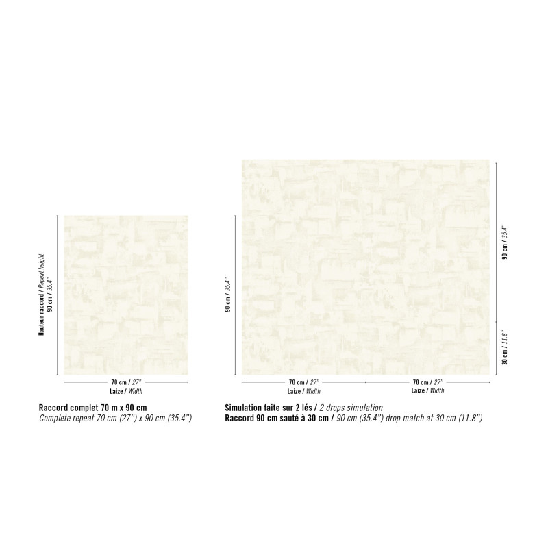 Papier peint vinyle texture Strate Élitis