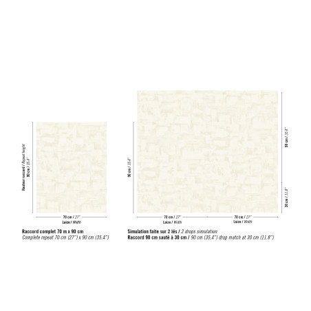 Papier peint vinyle texture Strate Élitis