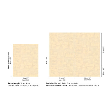Papier peint vinyle texture Strate Élitis