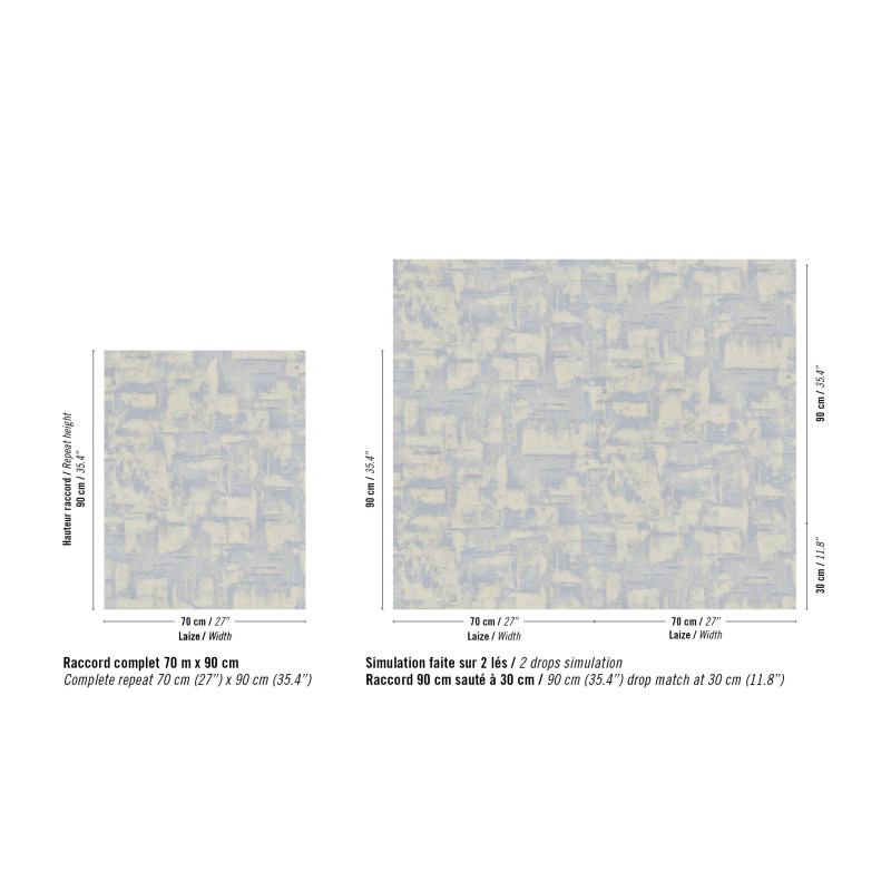 Papier peint vinyle texture Strate Élitis