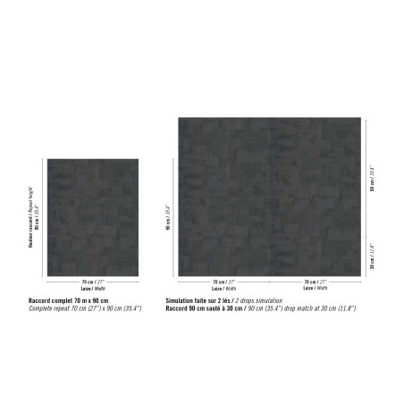 Papier peint vinyle texture Strate Élitis