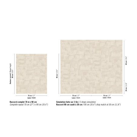 Papier peint vinyle texture Strate Élitis