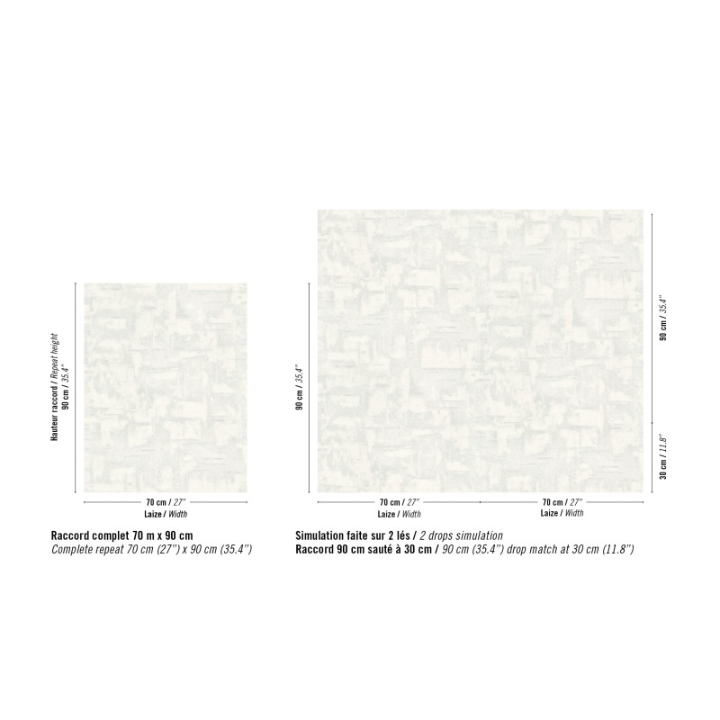 Papier peint vinyle texture Strate Élitis