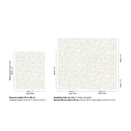 Papier peint vinyle texture Strate Élitis