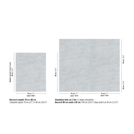 Papier peint vinyle texture Strate Élitis