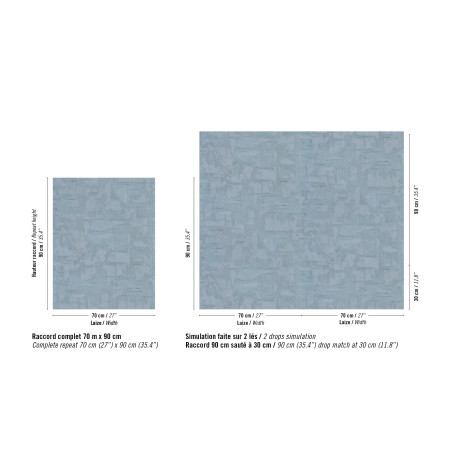 Papier peint vinyle texture Strate Élitis