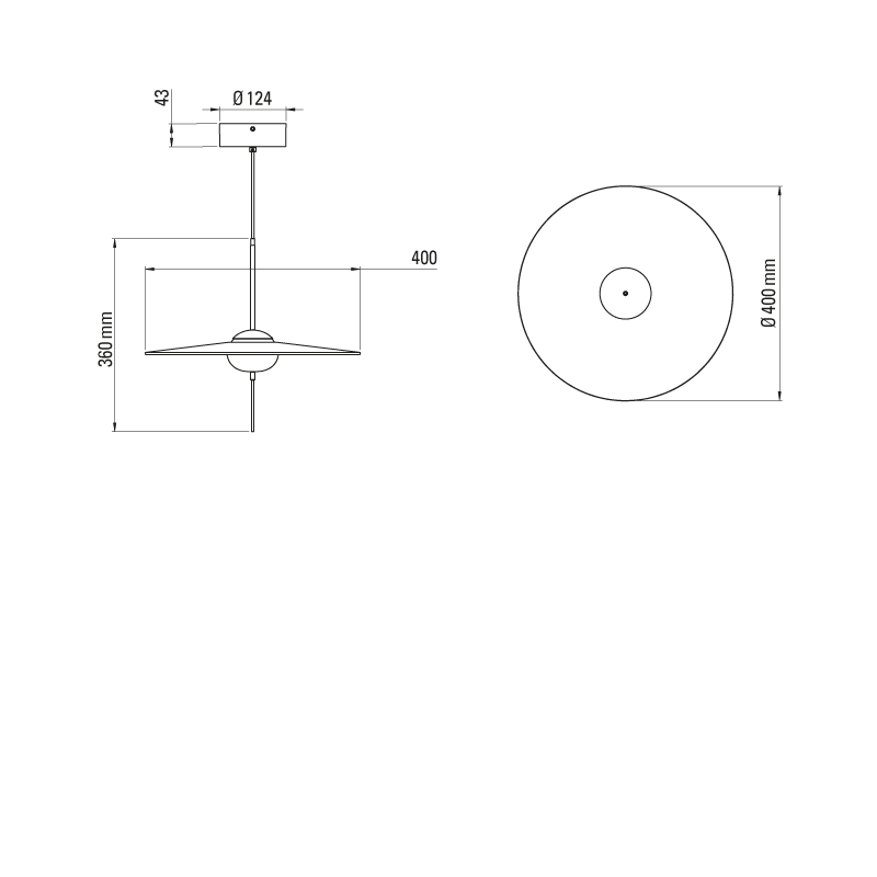 Suspension Mono DCW