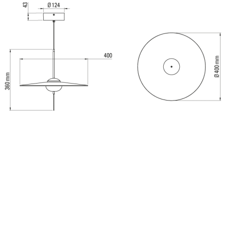 Suspension Mono DCW