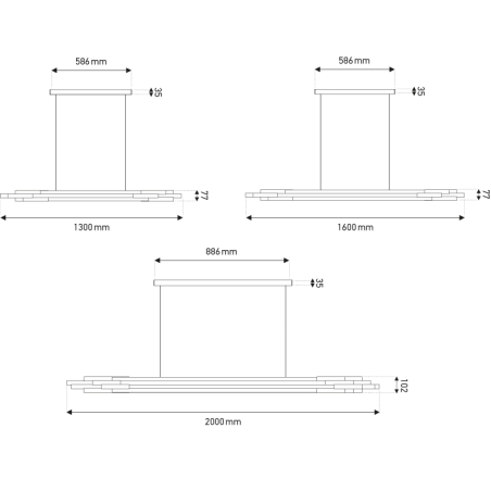 Suspension design ORG P Horizontal 1600 DCW