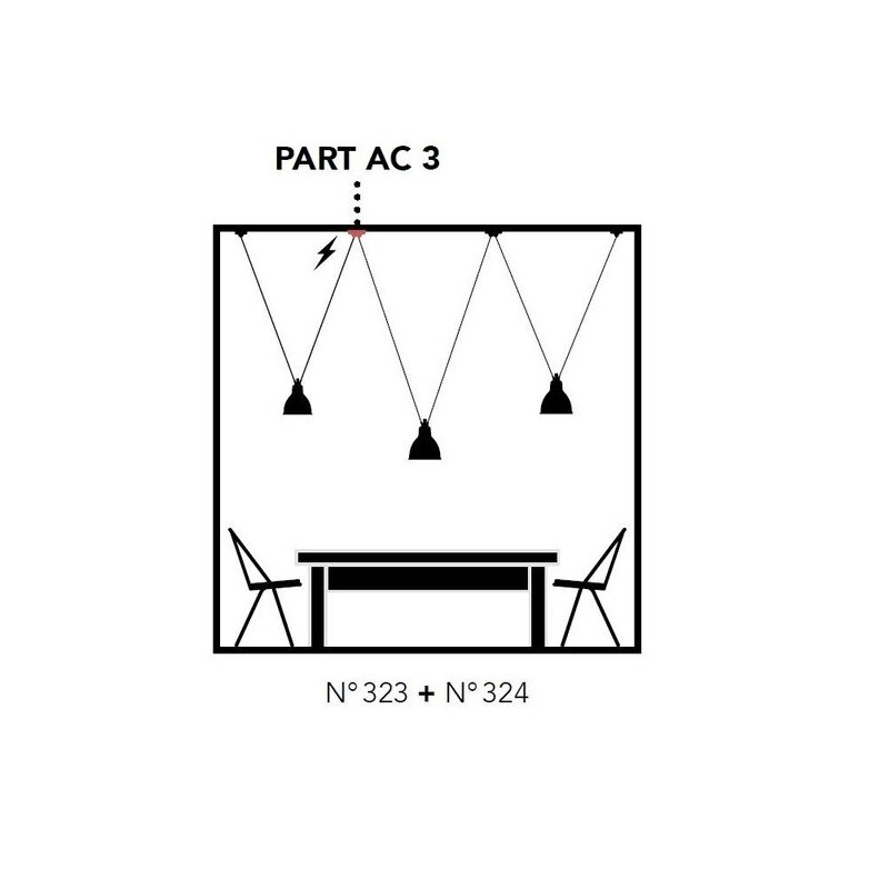Accessoire de pontage Part AC3 Acrobate de gras DCW éditions