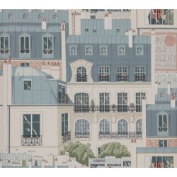 Papier peint Les toits de Paris marque Manuel Canovas