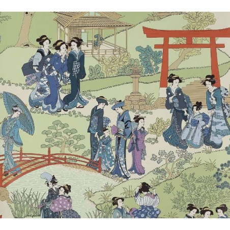 Papier peint Geishas marque Manuel Canovas