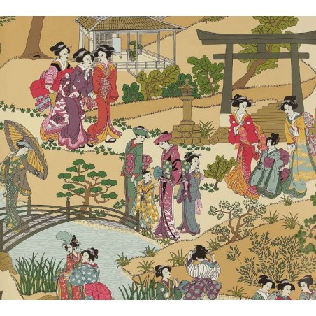 Papier peint Geishas marque Manuel Canovas